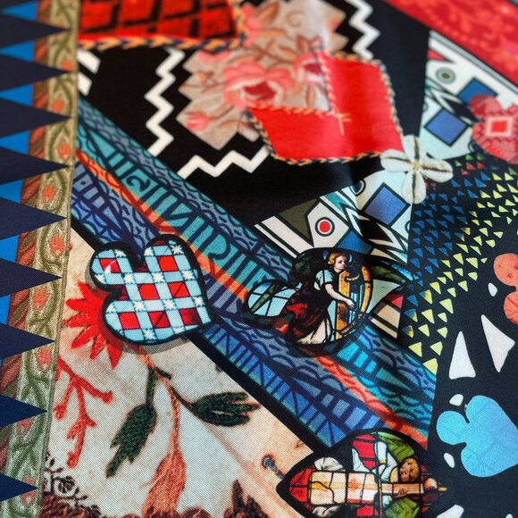 NWOT Christian Lacroix Silk Scarf - Picture 7 of 10